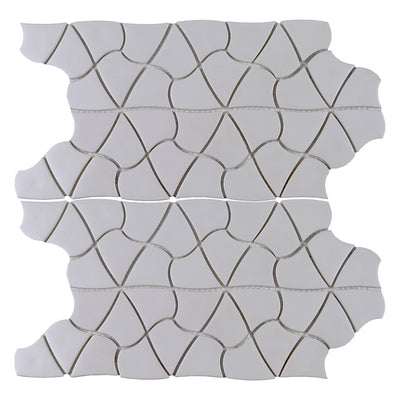 Plumeria, Mixed Glass Tile | Bathroom & Kitchen Backsplash Tile