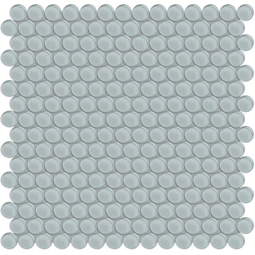 Cloud, Penny Round Mosaic | ANAELEMPNRDCLOUD | Aquatica Glass Tile