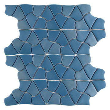 Blue Orchid, Mixed Glass Tile | Bathroom & Kitchen Backsplash Tile