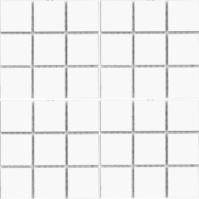 CEL-201 - Fujiwa White Glossy, 2" x 2" - Porcelain Pool Tile