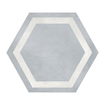 Tide Frame, Hexagon Porcelain Tile | ANAFORMTIDFRHEX | IWT Deco Tile