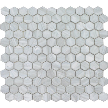 FOSAUROPEARLHX Pearl Hex Mosaic - Glass Tile