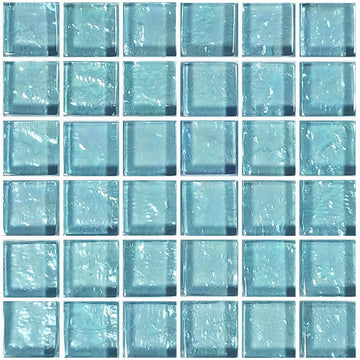 Aquamarine, 1" x 1" | GG82323T9 | Mosaic Glass Tile for Pools