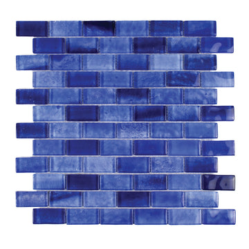 Gemstone Royal Blue, 1" x 2" Glass Tile | Pool, Spa, & Bath Tile