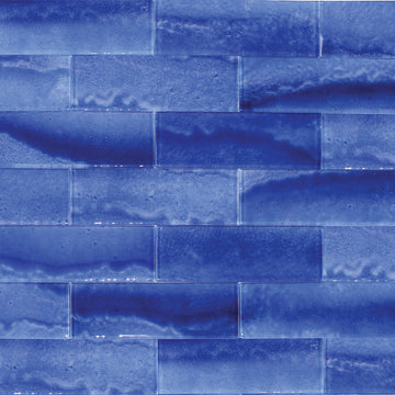 Gemstone Royal Blue, 3" x 9" Glass Tile | Subway Tile