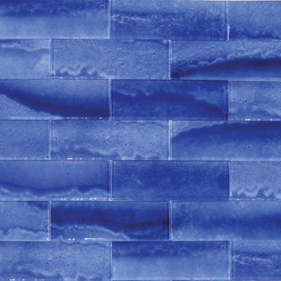 Gemstone Royal Blue, 3" x 9" Glass Tile | Subway Tile