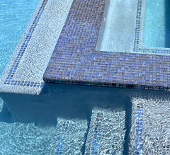 glass tile pool finish