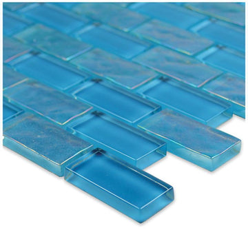 GT82348B12 Azure, 1" x 2" Artistry in Mosaics