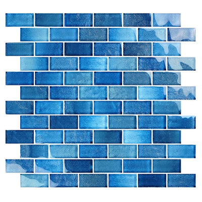 Gulf Stream, 1" x 2" Glass Tile | CW812B6 | Artistry in Mosaics