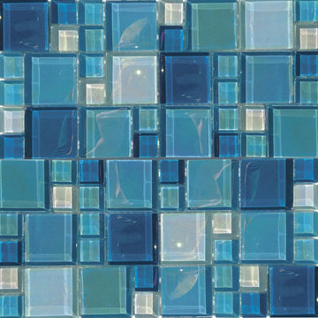 KEEKELURAAAQSH - Aquatica Shimmer, Mixed - Glass Tile