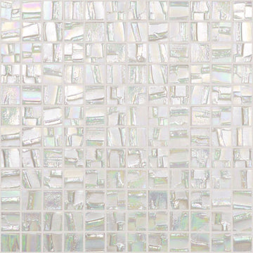 Venus - White, 1" x 1" | 093652M | Vidrepur Mosaic Glass Tile