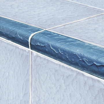 Steel Blue Glass Trim Tile | TRIM-MS826B2 | Moonscape Series Pool Tile