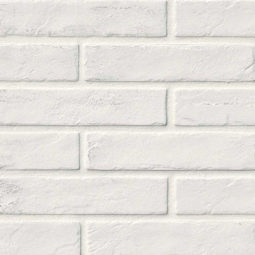 White Brickstone, 2" x 10" Porcelain Tile | NCAPWHIBRI2X10 | MSI