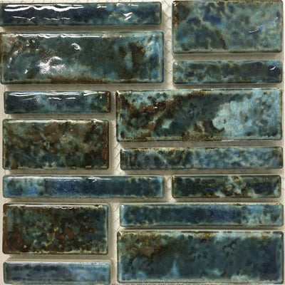 PILOS-408 - Spring, Random Block - Porcelain Pool Tile - Fujiwa