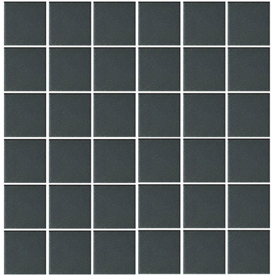 POWUNGLBLK2PT Aquatica Black, 2" x 2" - Porcelain Pool Tile