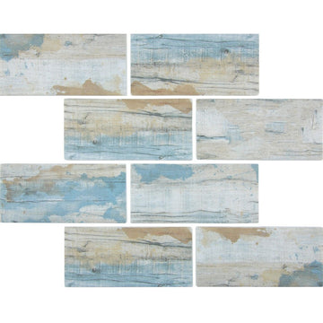 TASBARKBAY36 - Aquatica Bay, 3" x 6" - Glass Tile