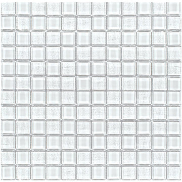 Treasure Series Whitestone 1" x 1" Mosaic Tile | TASTREAWHITEST1 | Tesoro Glass Tile