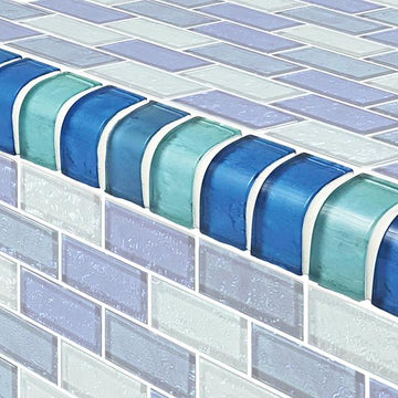 TRIM-GG82348B18 Trim Blue Blend Artistry in Mosaics