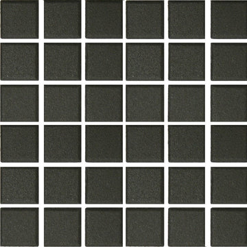 UNG-201C - Black, 2" x 2" - Porcelain Pool Tile - Fujiwa