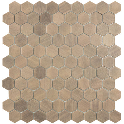 Legend Angora, Hexagon Glass Mosaic | Glass Tile by Vidrepur 