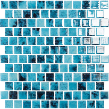 Glass Mosaic Pool | Olympic, 1" x 1" Brick Glass Tile | Vidrepur Nature Collection